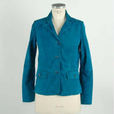Emilio Romanelli Green Leather Women Jacket -   -  Emilio Romanelli.